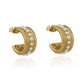 Baroque Style Irregular Artificial Pearls Earrings [304 Stainless Steel,18K Gold Plated]