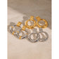 Mix Silver Gold Circle Earrings [304 Stainless Steel]