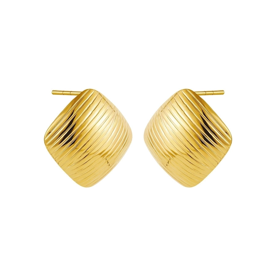 Mix Designs Earrings [Stainless Steel,18K Gold Plated]