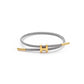 H Letter Wire Rope  Bracelets [304 Stainless Steel, 18K Gold Plated]