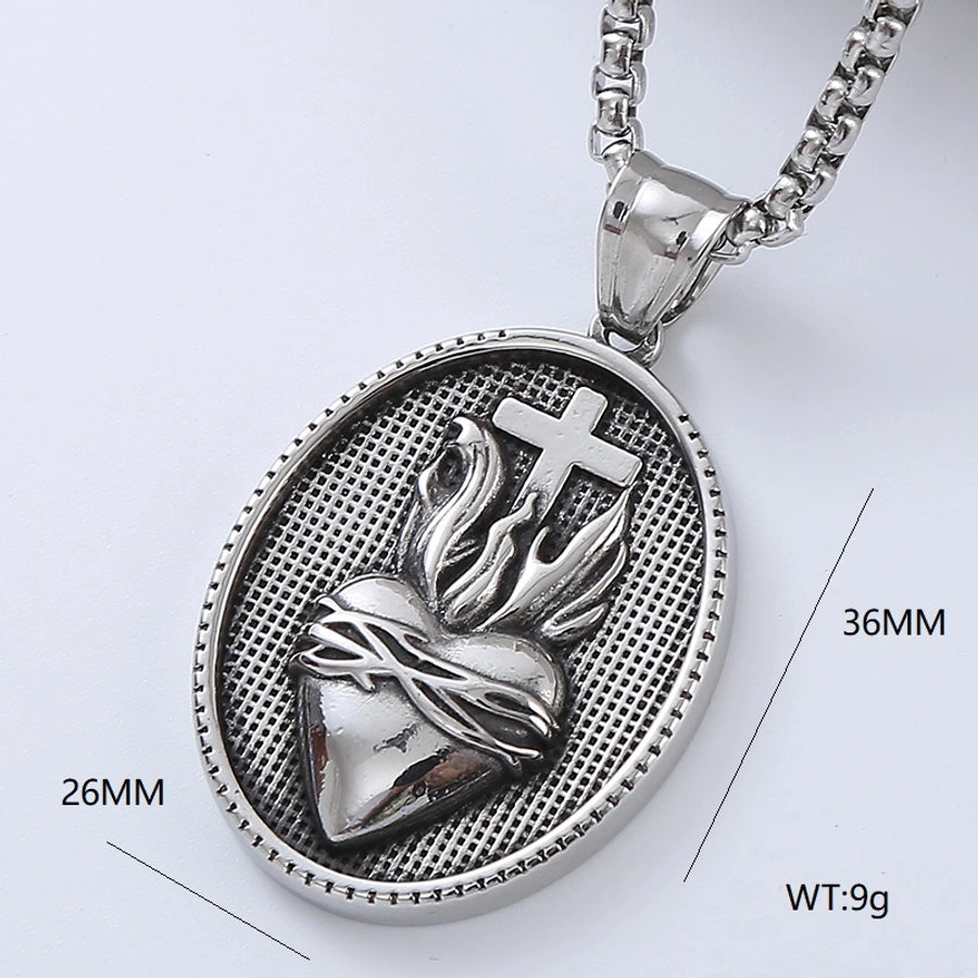 Punk Cool Style Cross Necklace Pendant [304 Stainless Steel]