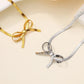 Cute Bow Knot Anklet [304 Stainless Steel, 18K Gold Plated]