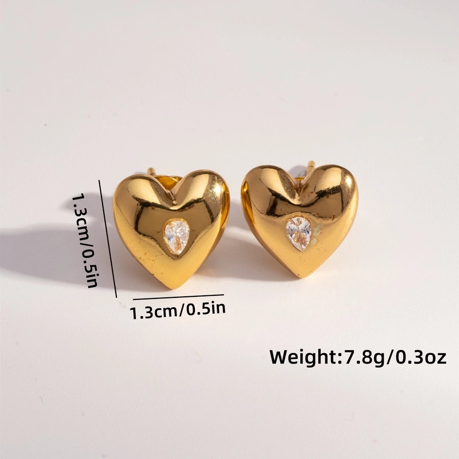 Mix Designs Earrings [304 Stainless Steel,18K Gold Plated]