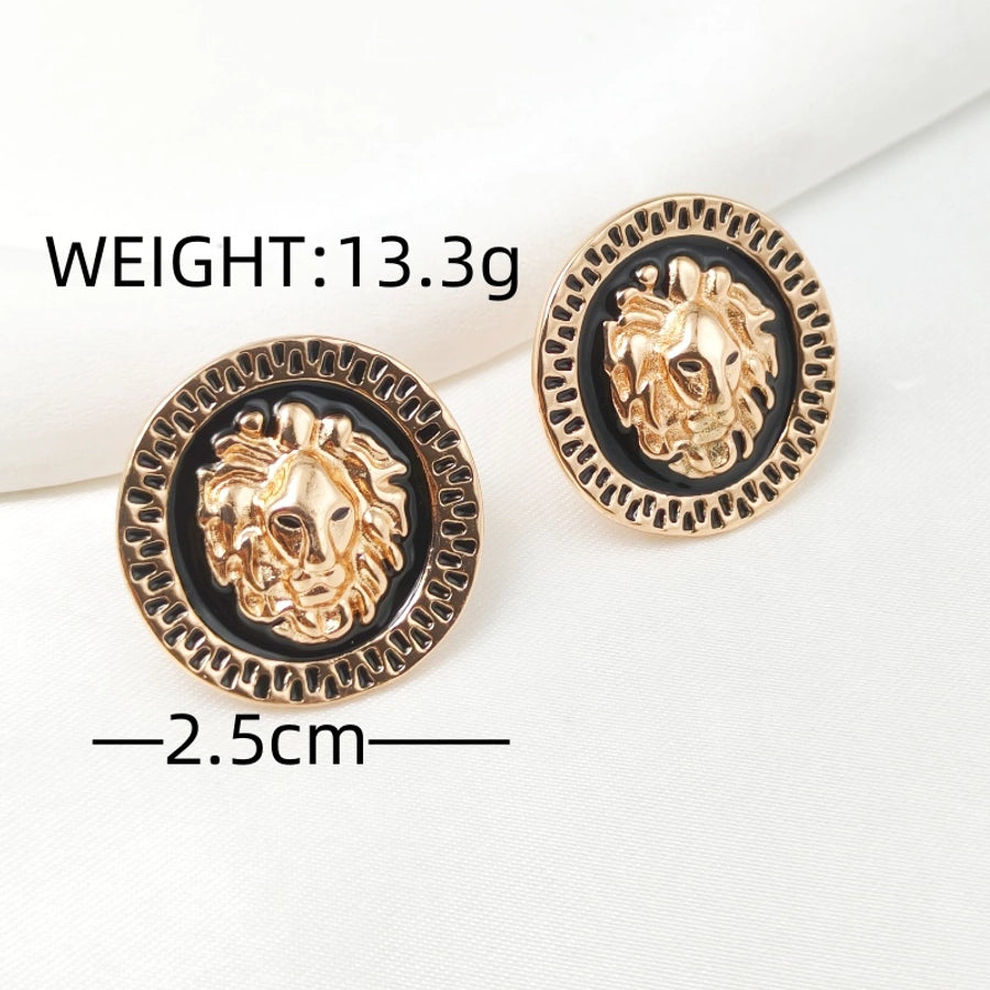 Lion Earrings [304 Stainless Steel]