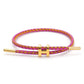 H Letter Wire Rope  Bracelets [304 Stainless Steel, 18K Gold Plated]