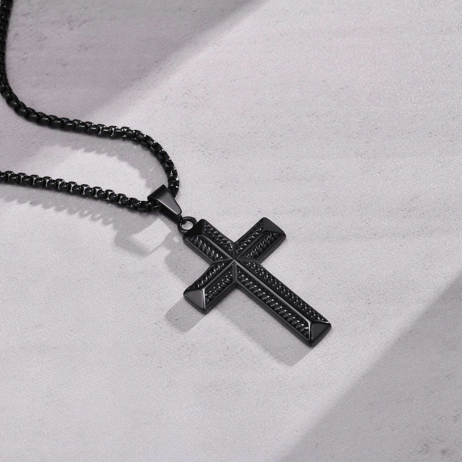 Cross Pendant Necklace [304 Stainless Steel]