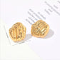 Mix Designs Earrings [304 Stainless Steel,18K Gold Plated]