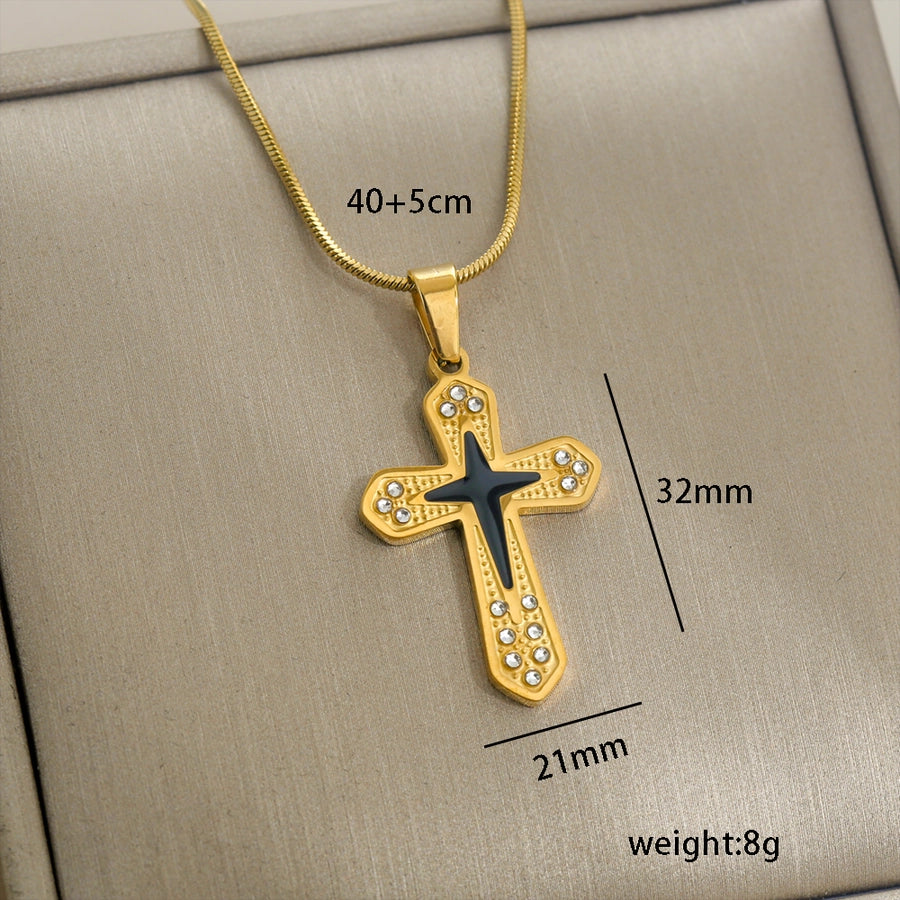 Cross Necklace [304 Stainless Steel]