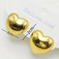 Heart Shape Earrings [304 Stainless Steel,18K Gold Plated]