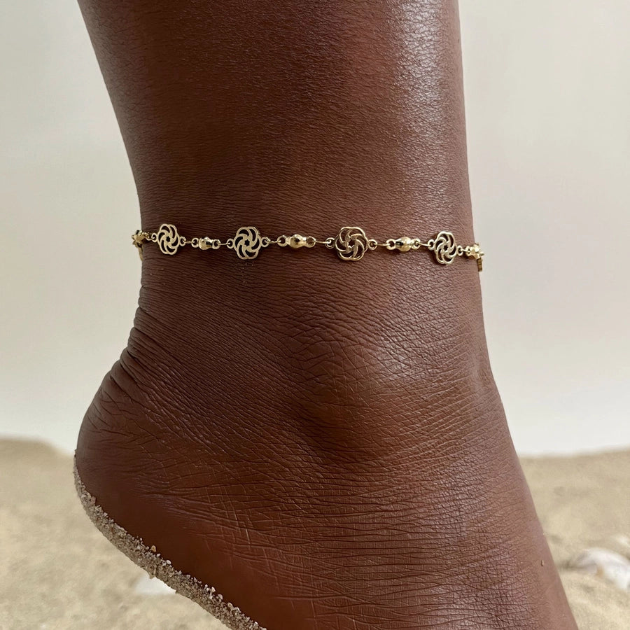 Mix Chain Anklet [201 Stainless Steel]