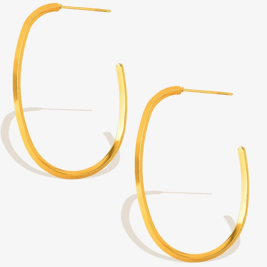 Irregular Hoop Earrings [304 Stainless Steel]