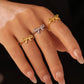 Elegant Bow Knot Ring/Bracelet [304 Stainless Steel, 18K Gold Plated]