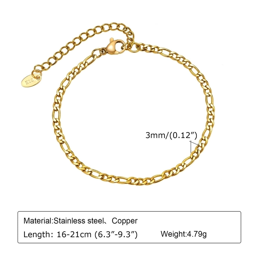 Chain Bracelets [304 Stainless Steel,18K Gold Plated]