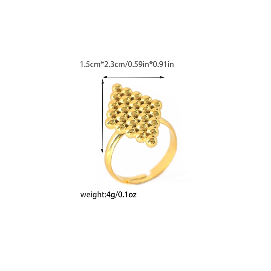 Triangle Tree Heart Ring [304 Roestvrij staal 14K GOUD VERPLICHT]