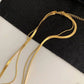 Double Snake Chain Necklace [304 Stainless Steel,18K Gold Plated]