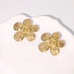 Flower Earrings [304 Stainless Steel,18K Gold Plated]