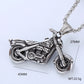 Retro Punk Pistol Heart Shape Pendant Necklace [304 Stainless Steel]