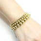 Elastic Beaded Bracelet [304 Stainless Steel, 18K Gold Plated]