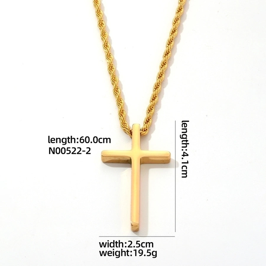 Cross hanger ketting [304 roestvrij staal]