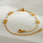 Golden Butterfly Bracelets/Jewelry Set [304 Stainless Steel, 18K Gold Plated]