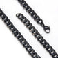 Black Cuban Link Chain Necklace [304 Stainless Steel]