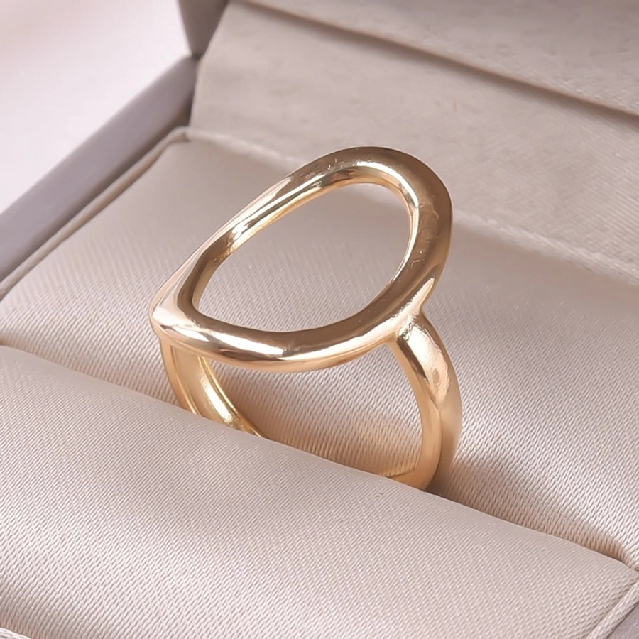 Hollow Oval Ring [304 Stainless Steel]