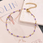 Bohemian Enamel Beads Anklet [304 Stainless Steel, 18K Gold Plated]