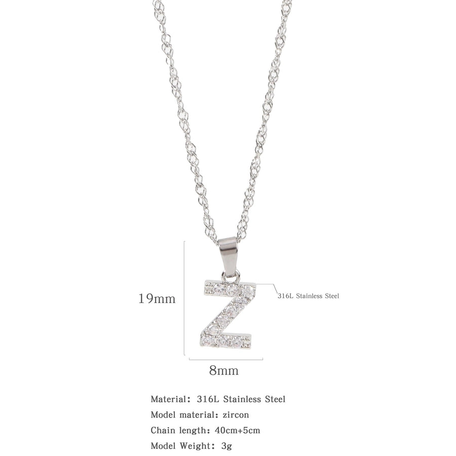 Constellation Zircon Pendant Necklace [304 Stainless Steel ]