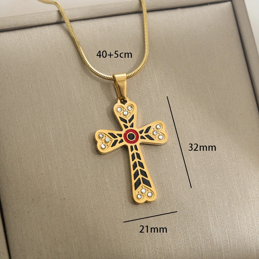 Cross Necklace [304 Stainless Steel]