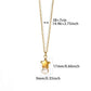 Artificial Pearls Pendant Necklace Paperclip Chain  [304 Stainless Steel]