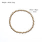 Elastic Beaded Bracelet [304 Stainless Steel, 18K Gold Plated]