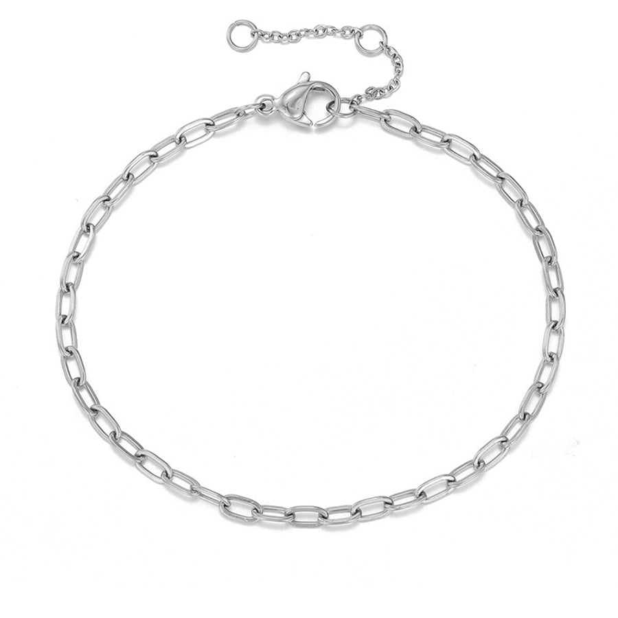 Thin Link Chain Bracelet [Stainless Steel, 14K Gold Plated]