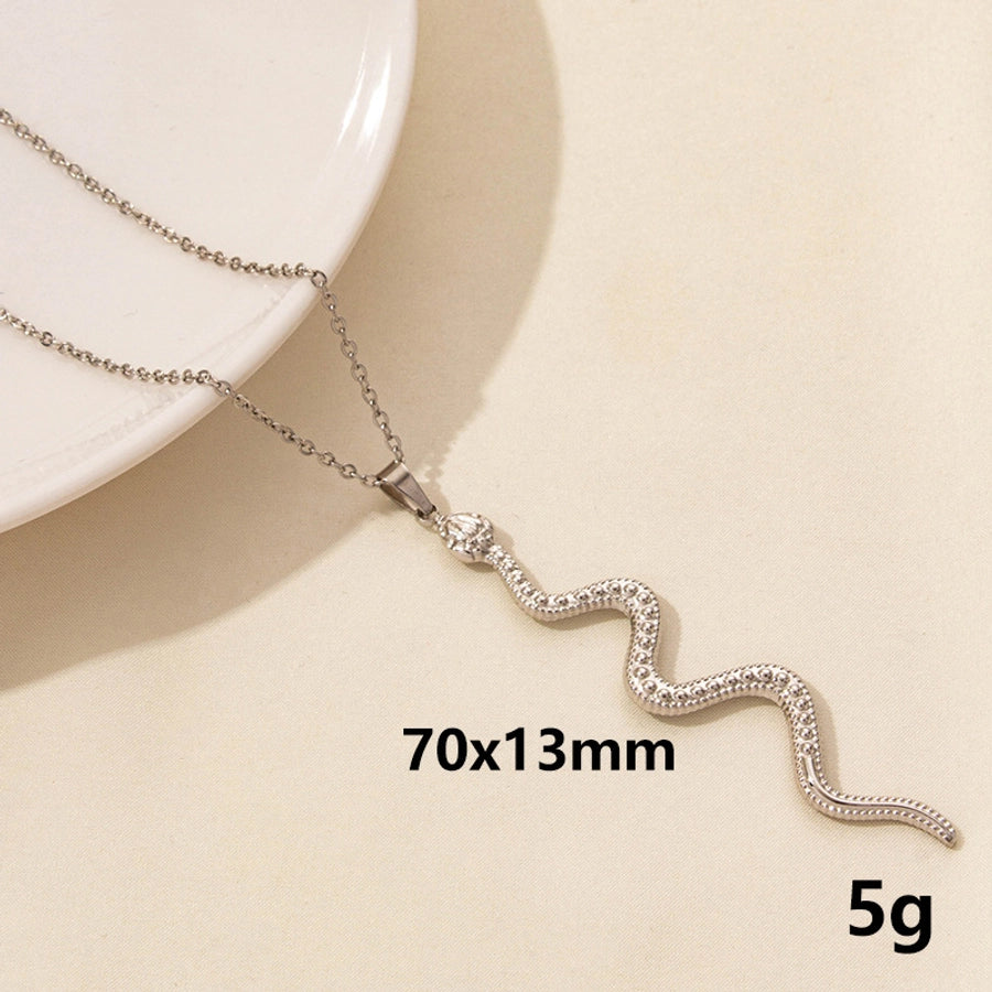 Snake Necklace [304 Stainless Steel]