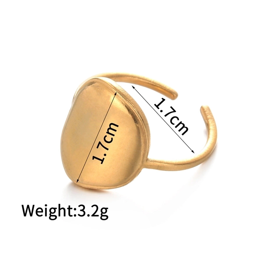 Mix Design Ring [304 Stainless Steel 14K Gold Plated]