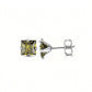 Square Colored Rhinestone Stud Earrings [304 Stainless Steel,]