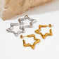 Star Earrings [304 Stainless Steel,16K Gold Plated]