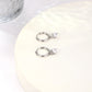 Heart Shape Rhinestones Hoop Drop Earrings [304 Stainless Steel,18K Gold Plated]