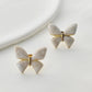 Butterfly Earrings [304 Stainless Steel, 18K Gold Plated]