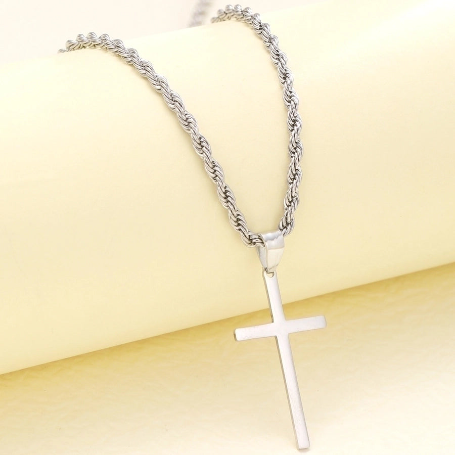 Cross Necklace [304 Stainless Steel]