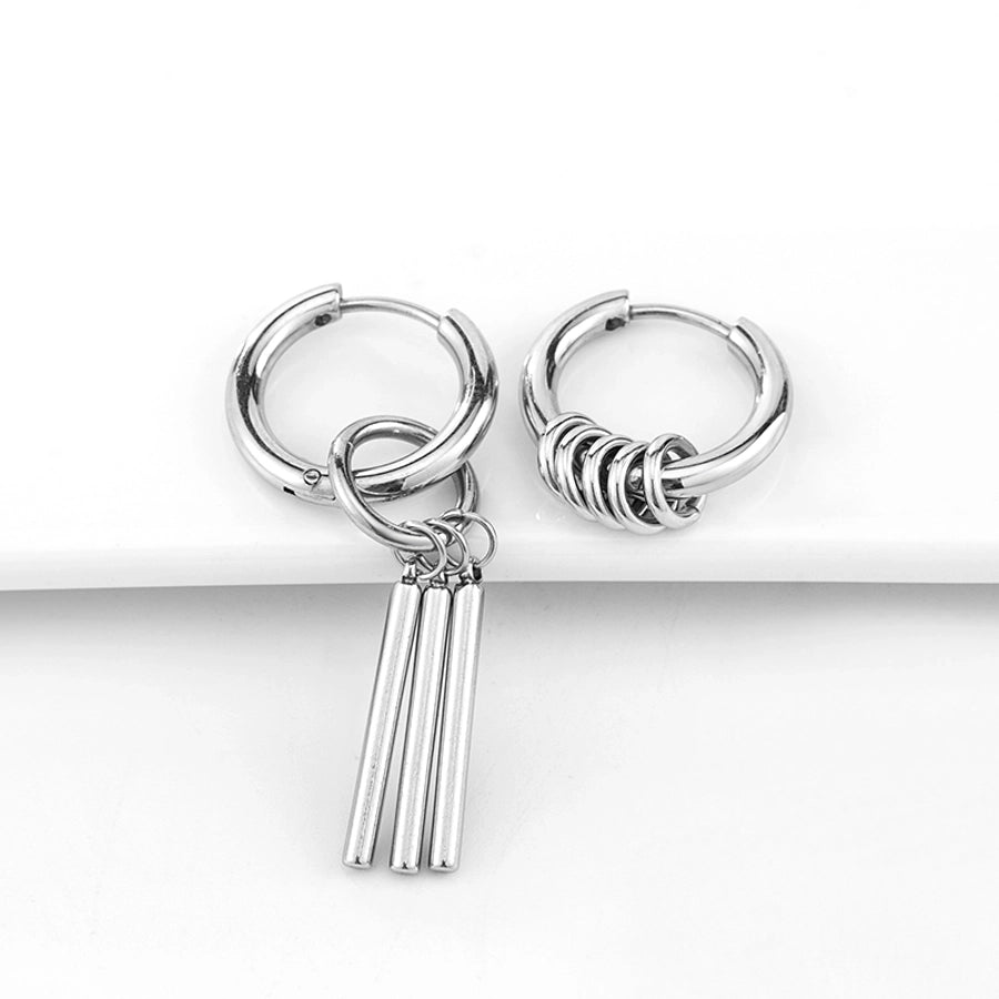 Asymmetrical Drop Earrings [304 Stainless Steel]