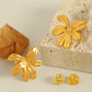 Flower Earrings [304 Stainless Steel,18K Gold Plated]