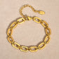 Cable Chain Bracelet/Necklace [304 Stainless Steel,18K Gold Plated]