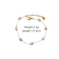 Freshwater Pearl Bracelet/Anklet/Necklace [304 Stainless ,14K Gold Plated]