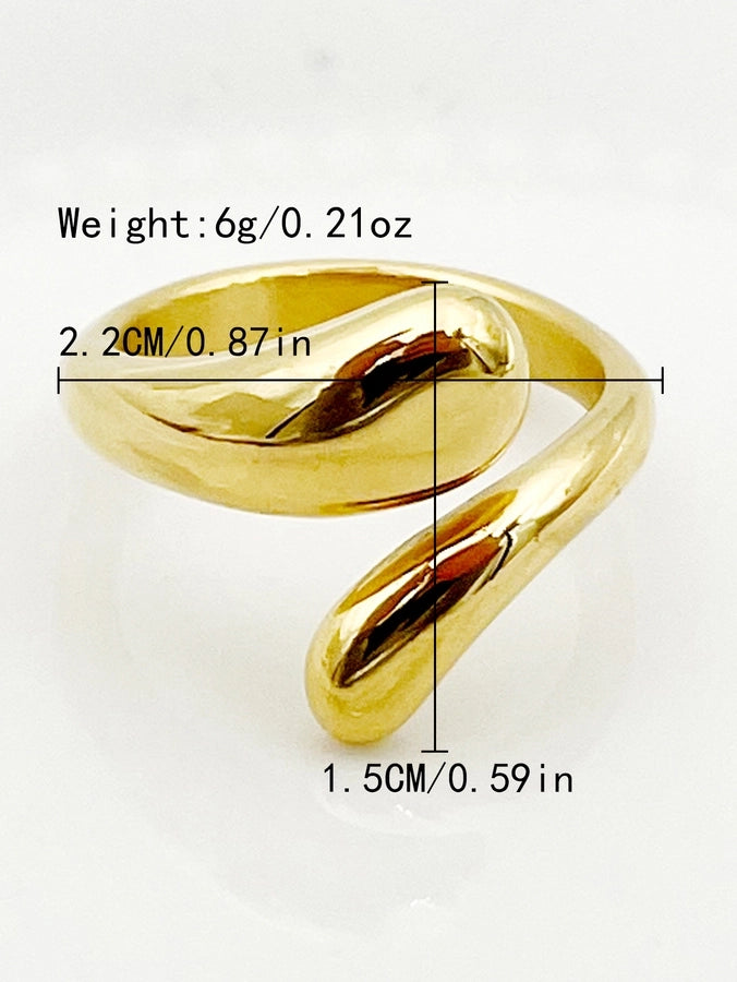 Retro Simple Style Ring [304 Stainless Steel 14K Gold Plated]