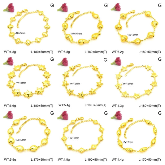 Braceletami mieszanymi [201,302,304 ze stali nierdzewnej]