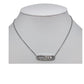 Paperclip Zircon Necklace [304 Stainless Steel]