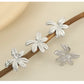 Flower Earrings [304 Stainless Steel,18K Gold Plated]