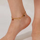 Butterfly Pearl Shell Anklet [304 Stainless Steel]