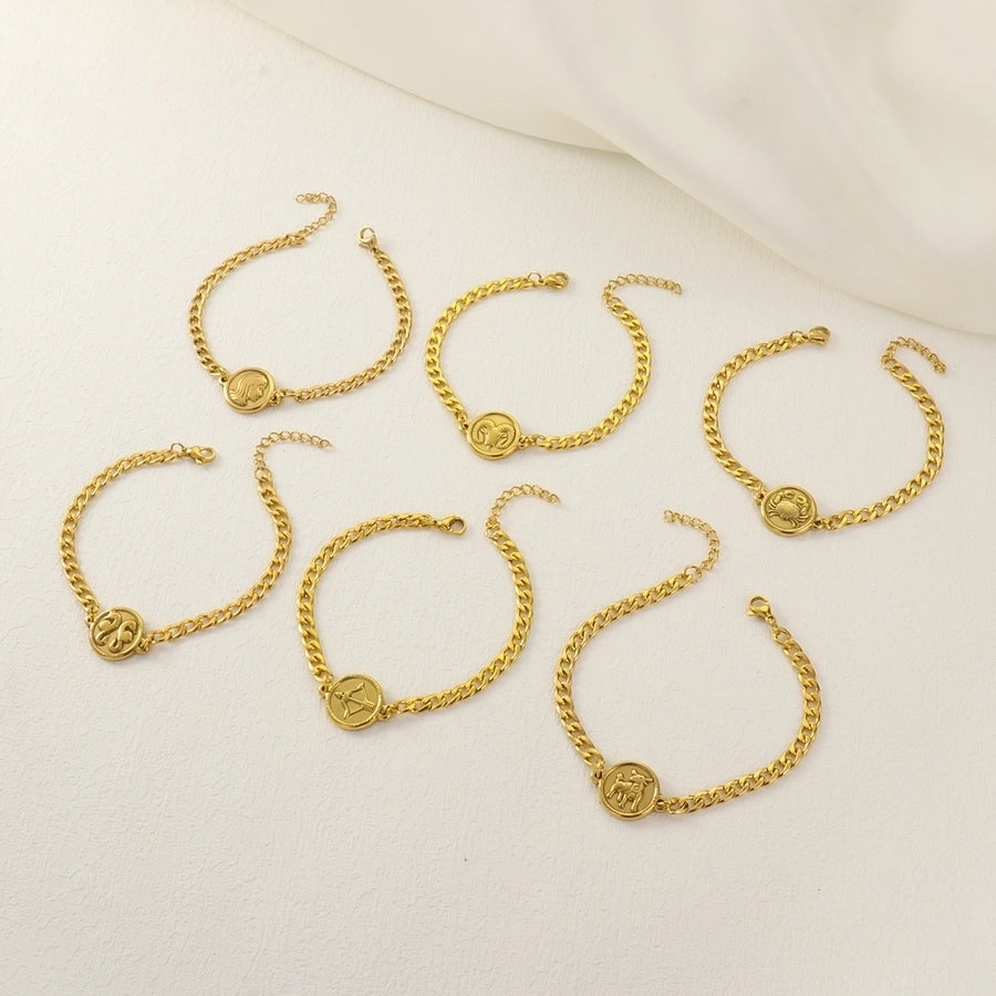 Constellation Chain Bracelet [304 Stainless Steel, 18K Gold Plated]