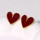 Heart Shape Plating  Stud Earrings [304 Stainless Steel,18K Gold Plated]